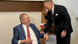 Miloš Zeman a Robert Fico