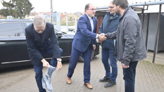 Petr Fiala a Marek Výborný (vlevo)