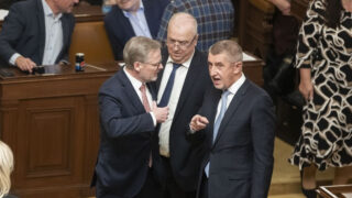 Andrej Babiš a Petr Fiala