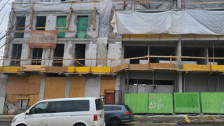 Nová stavba na místě, kde stál Discoland Sylvie