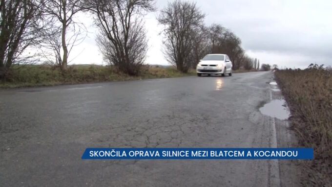 Skončila oprava silnice mezi Blatcem a Kocandou, jízda tady byla doslova utrpením