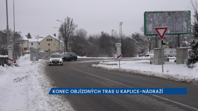 Rekonstrukce silnice II/157 z kaplického nádraží do Českého Krumlova je hotová o čtyři měsíce dříve, než se plánovalo
