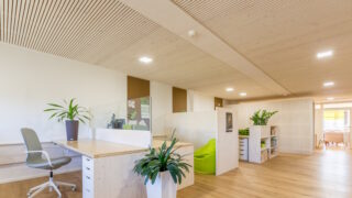 Tiché dřevo ve službách kvalitního pracovního prostředí