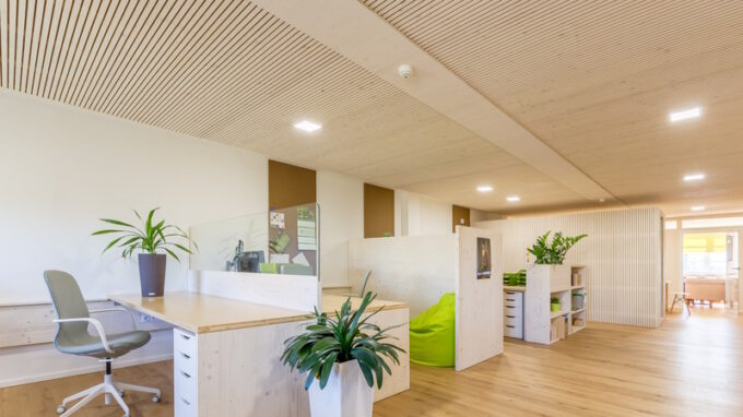 Tiché dřevo ve službách kvalitního pracovního prostředí