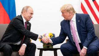 Vladimir Putin a Donald Trump