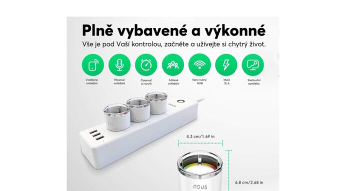 Chytrá zásuvka s měřením spotřeby