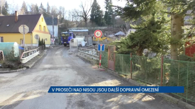 Proseč nad Nisou opět trápí další uzavírka kvůli modernizaci tramvajové trati