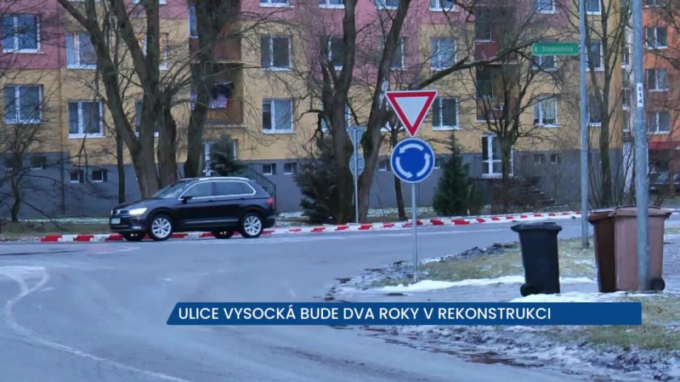 Ulici Vysocká ve Žďáru nad Sázavou čeká dvouletá rekonstrukce, řidiči ji od jara neprojedou