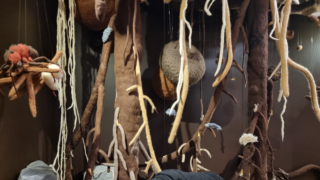 Děti i dospělí zalézají v muzeu mezi kořeny