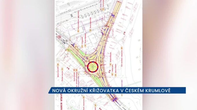 Nová okružní křižovatka v Českém Krumlově se bude stavět za částečné uzavírky