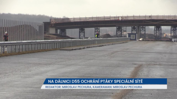 Na vznikající dálnici D55 budou unikátní sítě, ochrání zvířata i řidiče