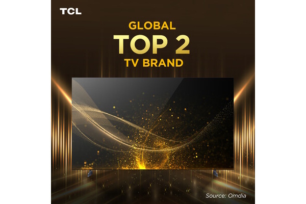 Společnost TCL se druhý rok po sobě umístila na 2. místě celosvětového žebříčku nejoblíbenějších značek televizorů