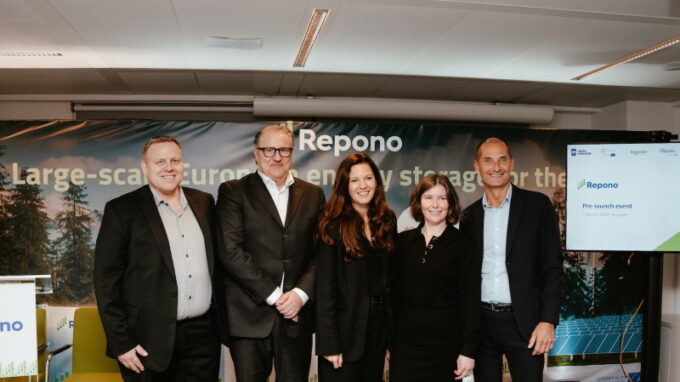 EIT InnoEnergy zahajuje projekt Repono, který má v Evropě do roku 2030 vybudovat a provozovat úložiště energie s kapacitou 100 gigawatthodin