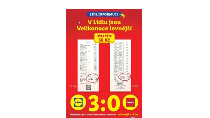 Notářsky ověřeno: Již potřetí vyšel srovnávací nákup nejlevněji v Lidlu