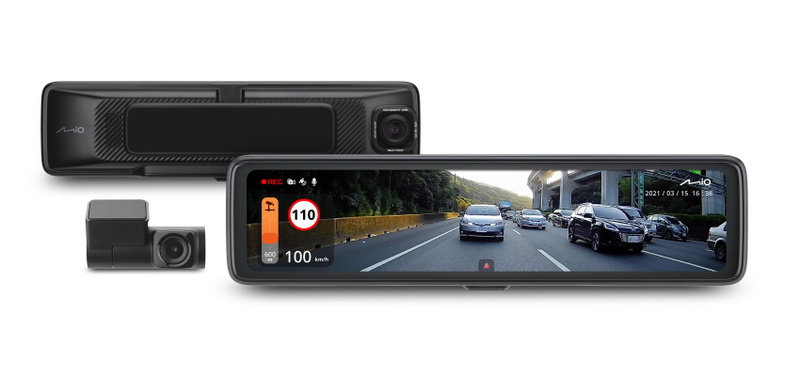 Mio uvádí prémiovou zrcátkovou autokameru MiVue R850T s 2.5K, antireflexním dotykovým displejem a zadní kamerou