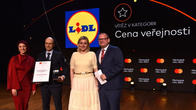 Lidl opět triumfuje v soutěži Mastercard Obchodník roku. Napříč kategoriemi získal již 32 ocenění