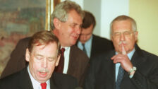 Václav Havel, Miloš Zeman a Václav Klaus