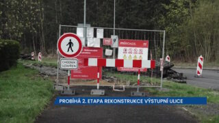 Probíhá 2. etapa rekonstrukce Výstupní ulice v Ústí nad Labem, doprava řízena kyvadlově