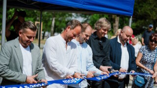 Nový park v Mostě přilákal první návštěvníky