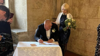 Jiří Kajínek s manželkou Magdou