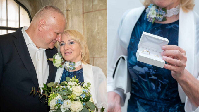 Jiří Kajínek s manželkou Magdou