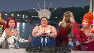 Olympijský výjev, který měl napodobovat obraz Leonarda da Vinciho Poslední večeře