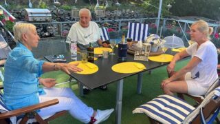 Martina Navrátilová, Martin Michala a jeho manželka