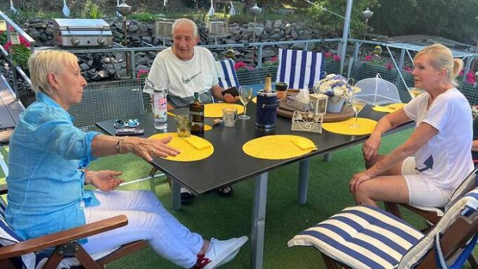 Martina Navrátilová, Martin Michala a jeho manželka