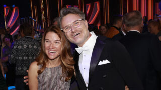 Patrik Hartl s manželkou