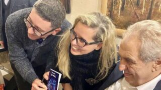 Jiří Ovčáček, Věrka Vybíralová a Miloš Zeman