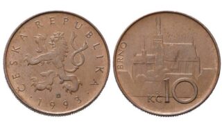 Desetikoruna z roku 1993, která je vzácná