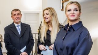Andrej Babiš s dcerou Vivien a manželkou Monikou
