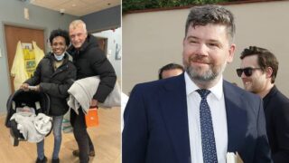 Martin Hausenblas s partnerem a synem / Jiří Pospíšil