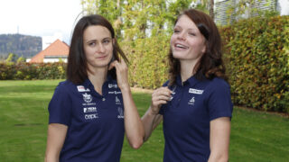 Martina Sáblíková se svou partnerkou