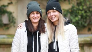 Martina Sáblíková se svou partnerkou