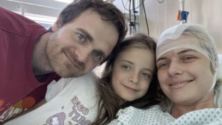 Klára se svou rodinou