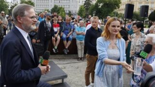 Petr Fiala a Iva Pazderková