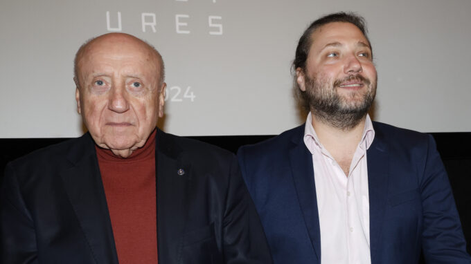 Felix Slováček se synem.