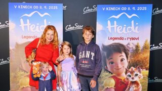 Markéta Muzikářová dorazila se všemi dětmi