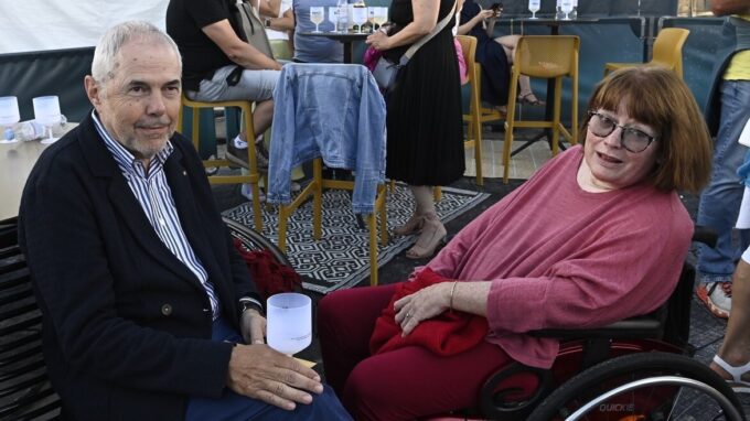 Marek Eben s manželkou Markétou Fišerovou