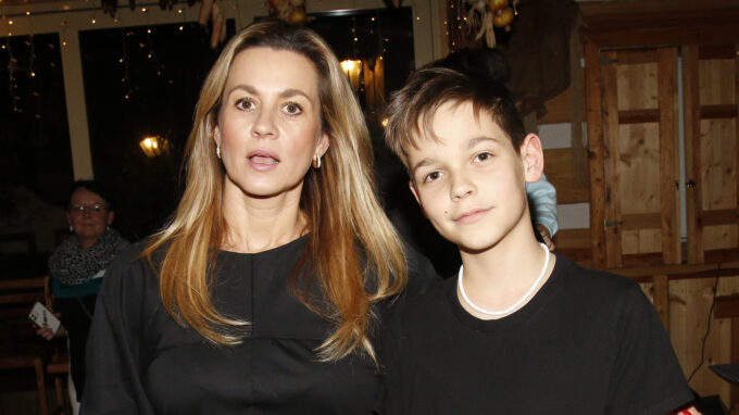 Monika Marešová se synem Matějem