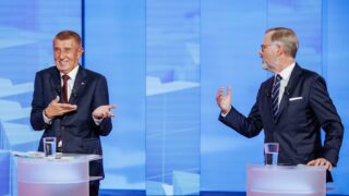 Andrej Babiš a Petr Fiala