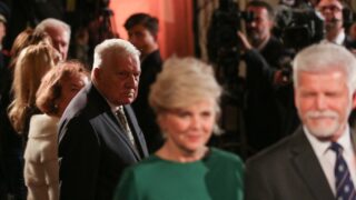 Václav Klaus a prezidenstký pár