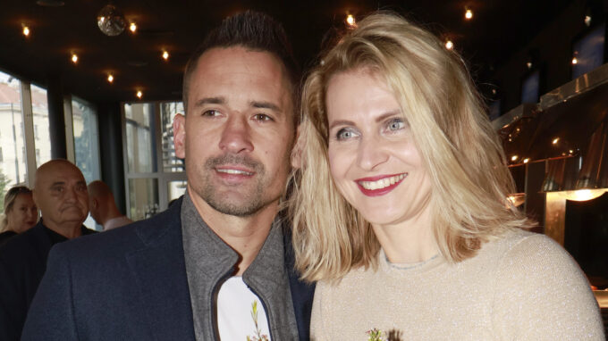 Tomáš Plekanec s Lucií Šafářovou