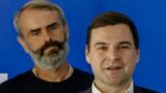 Předseda občanského hnutí Přísaha Robert Šlachta a předseda politické strany Motoristé sobě Petr Macinka