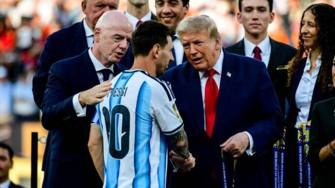 Lionel Messi a Donald Trump