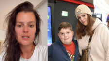 Ornella Koktová se synem Quentinem