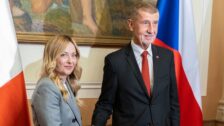 Andrej Babiš a italská premiérka Giorgia Meloniová