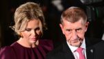 Monika Babišová a Andrej Babiš na předávání státních vyznamenání